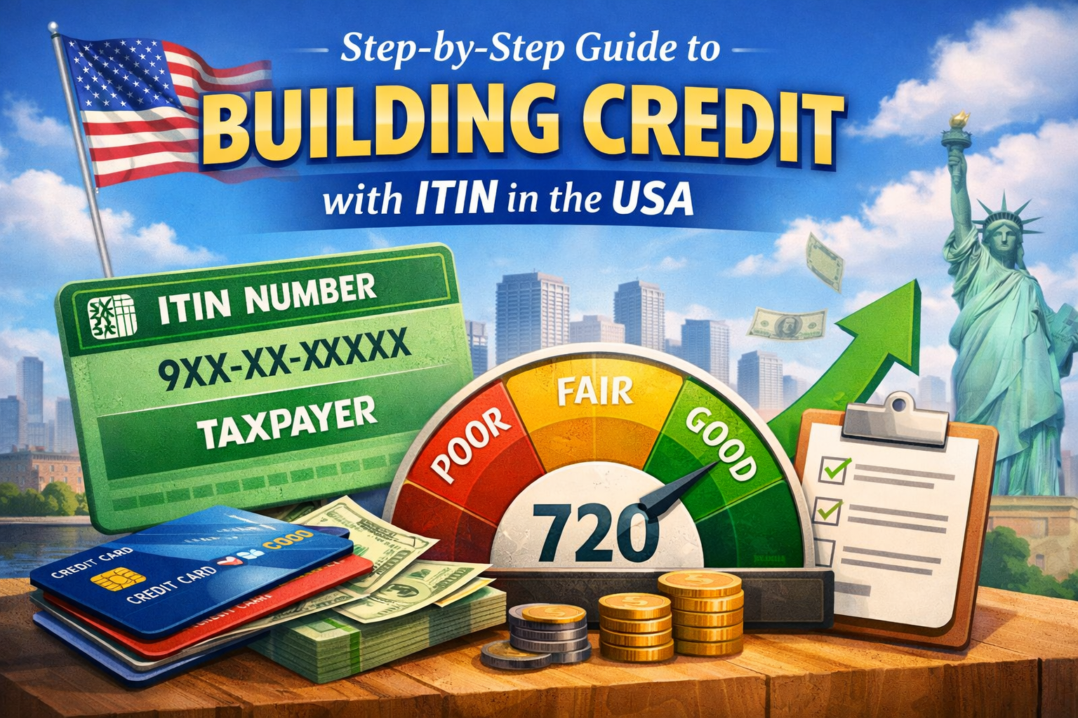 Step by Step Guide to Building Credit with ITIN in the USA
